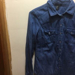 NWOT forever 21 demon button down shirt